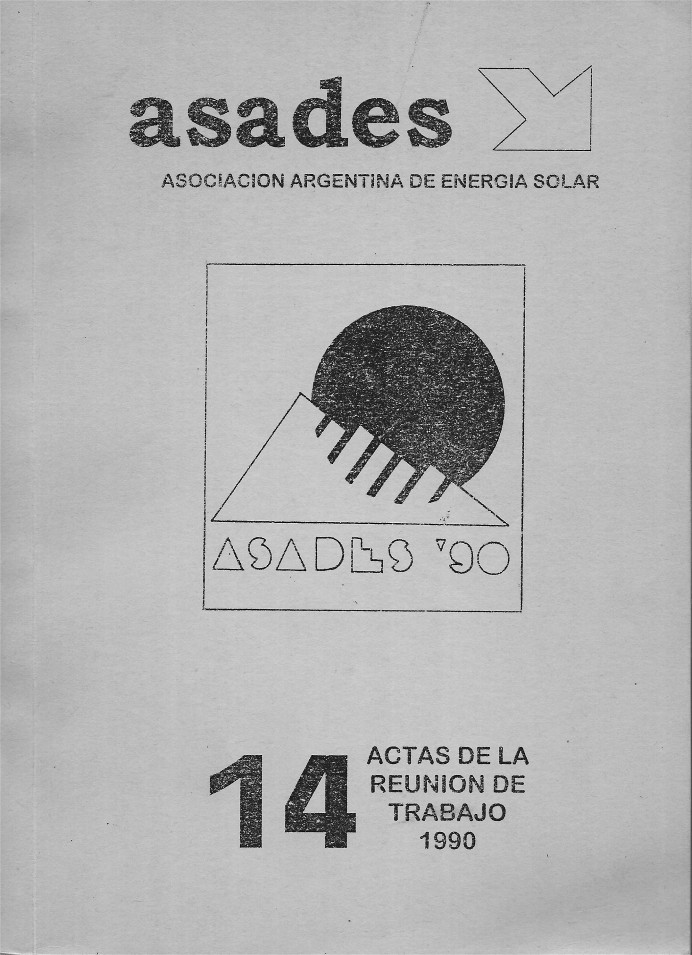 					Ver Núm. 1 (1990): ASADES '90 Asociación Argentina de Energía Solar
				